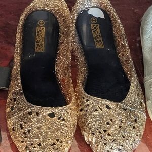 Shimmering Gold Women's Flats